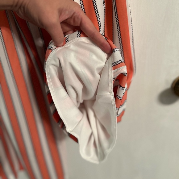 NWT Straight Leg Stripe Pants with Side Tie and Pockets, Women’s Medium - Picture 7 of 9